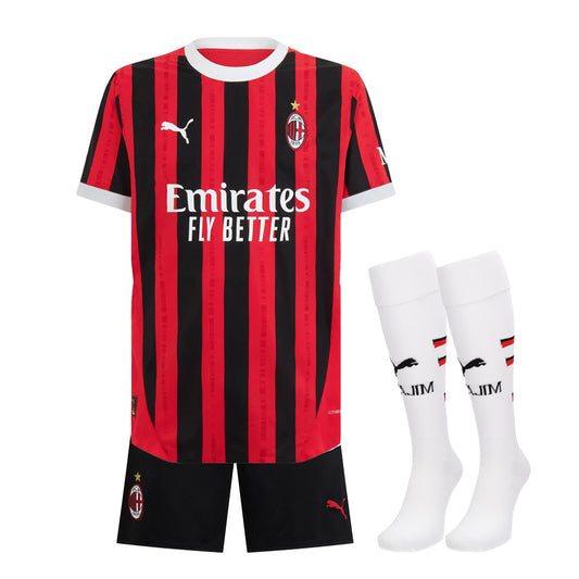 KID KIT AC MILAN HOME JERSEY 2024-2025