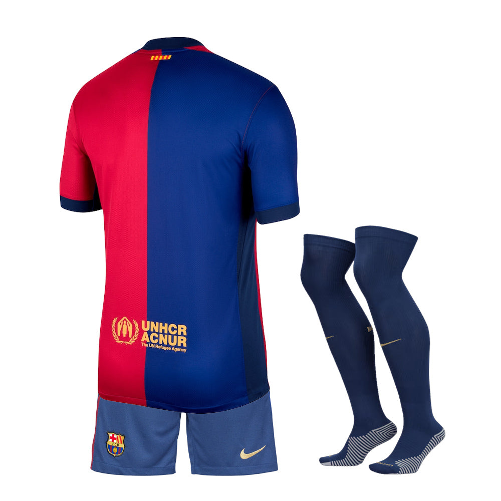 KID KIT BARCELONA HOME JERSEY 2024-2025