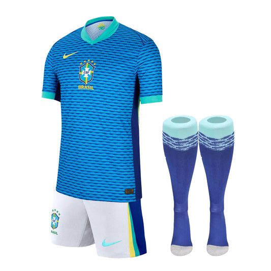 KID KIT BRAZIL AWAY JERSEY 2024