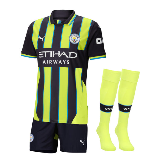 KID KIT MANCHESTER CITY AWAY JERSEY 2024-2025