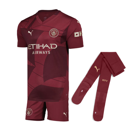 KID KIT MANCHESTER CITY THIRD JERSEY 2024-2025